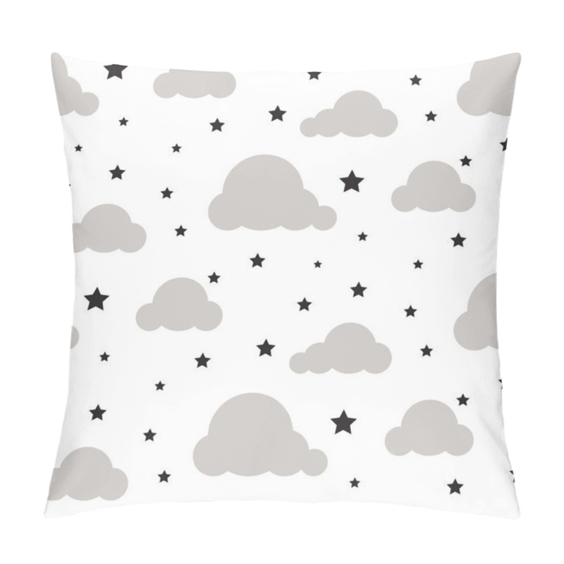 Personality  Starlight Night Sky Seamless Vector Pattern. Pillow Covers