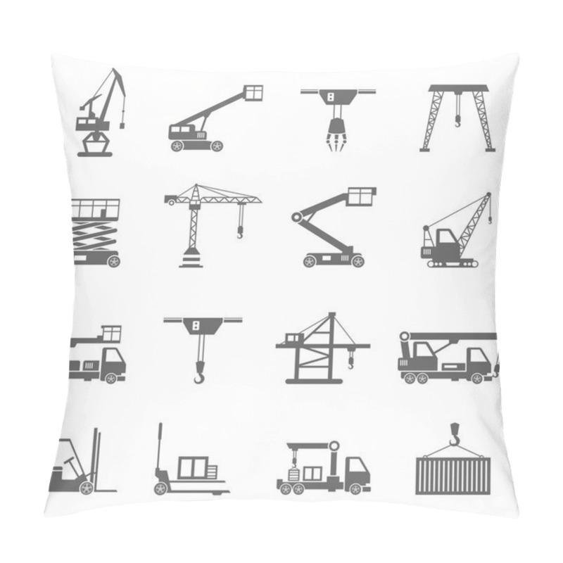 Personality  Lifting Equipment Icons Pillow Covers