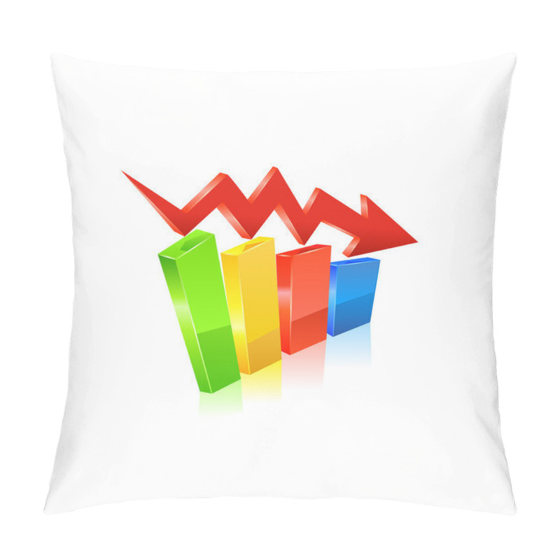 Personality  Business Graph Moving Down Pillow Covers