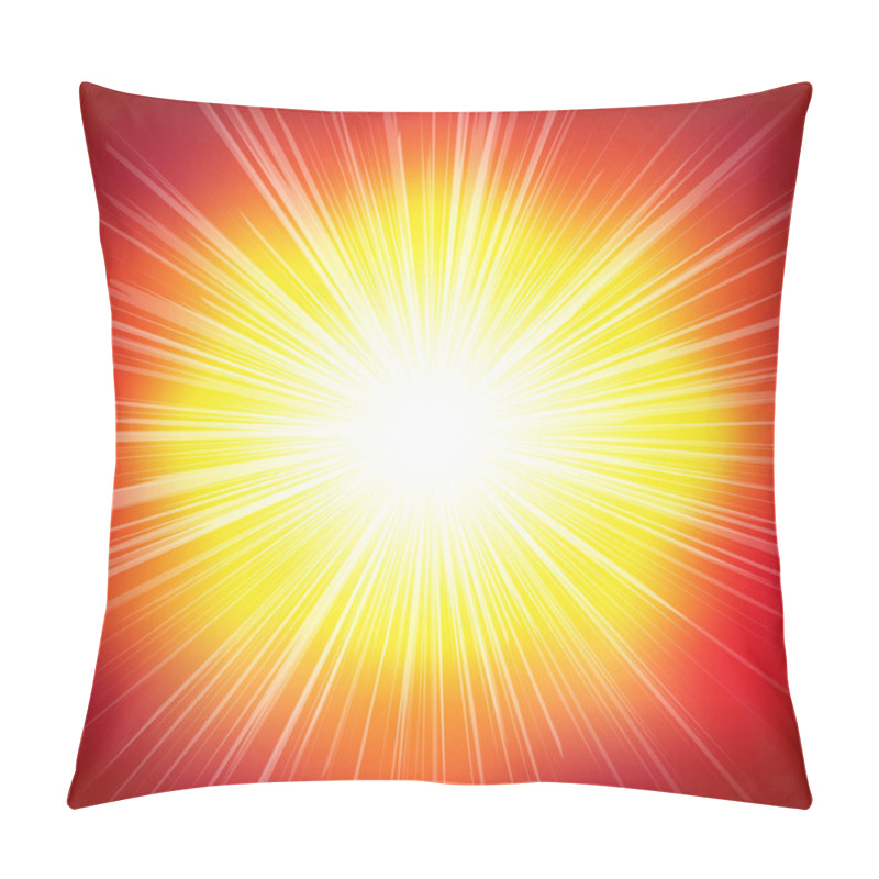 Personality  Red Burst Background Pillow Covers