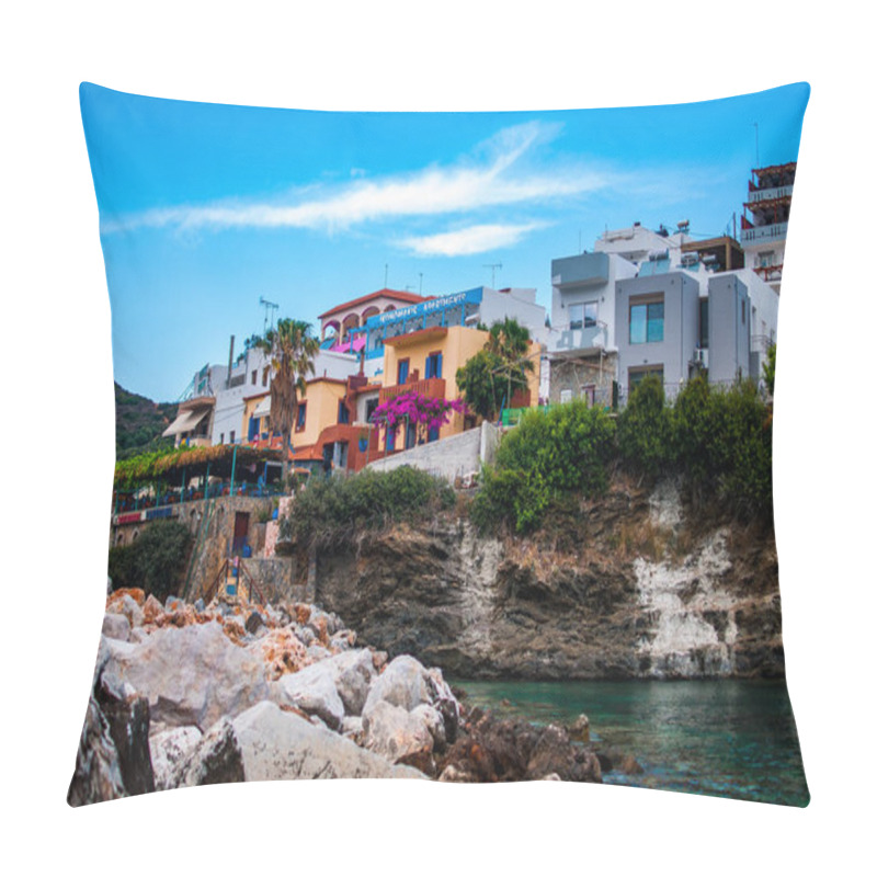 Personality  Greece Island Crete Bali Village Pillow Covers