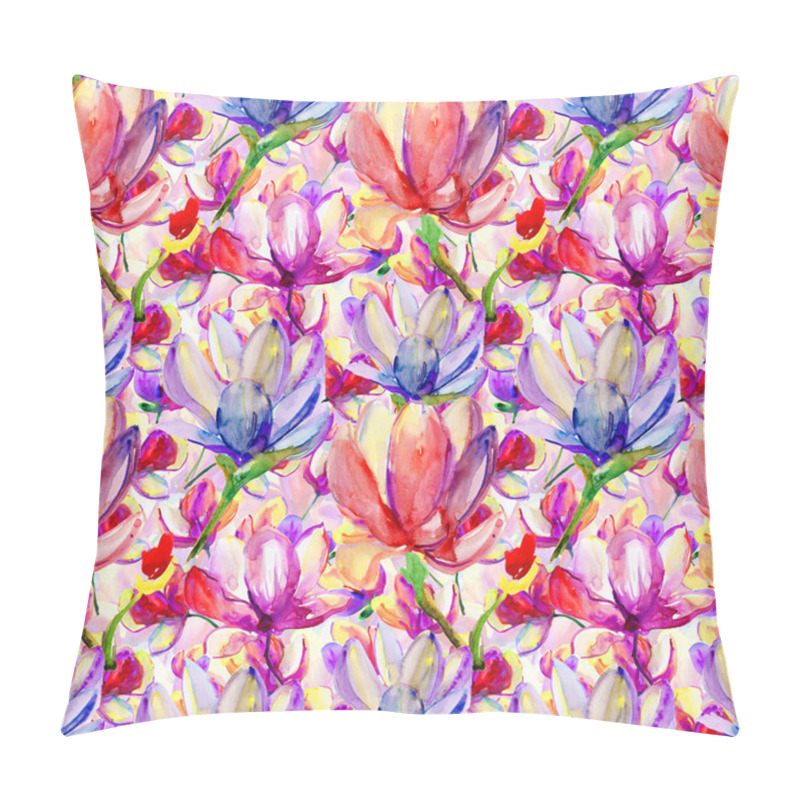 Personality  Magnolia And Orchid. Pillow Covers