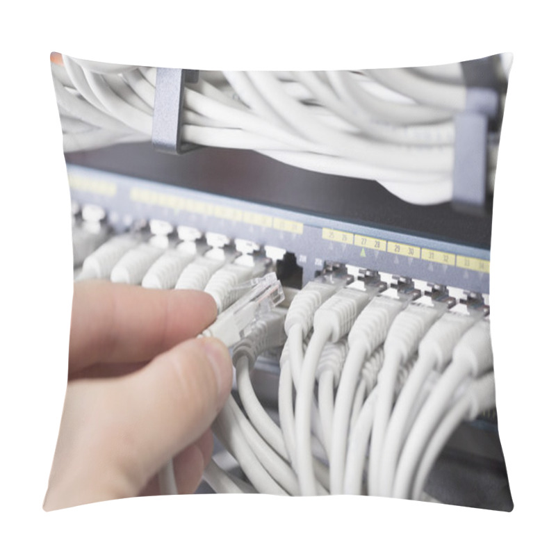 Personality  It Technician Plugs In Network Cable Pillow Covers