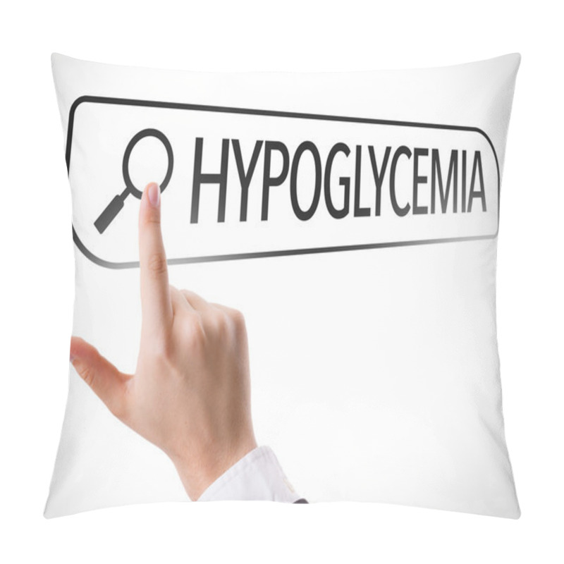 Personality  Hypoglycemia Written In Search Bar Pillow Covers