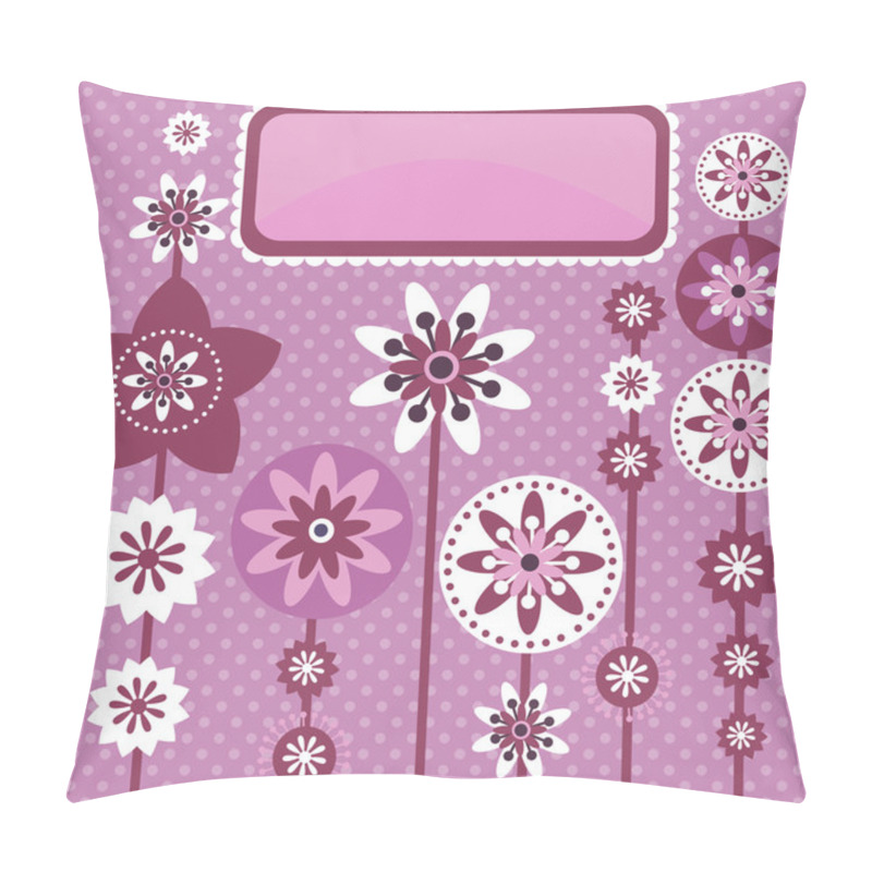 Personality  Vector Floral Background Design Pillow Covers