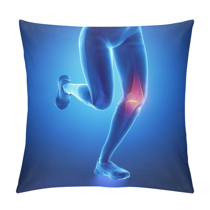 Personality  Injured Knee With Highlights Pillow Covers