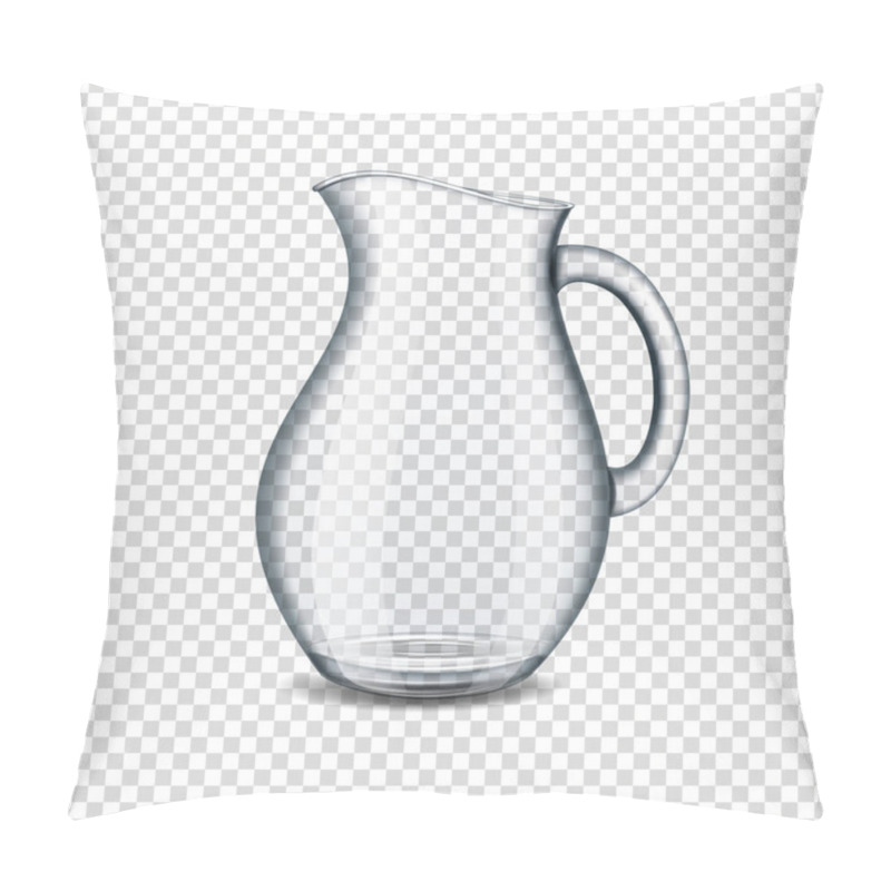 Personality  Realistic Transparent Jug, Isolated. Pillow Covers