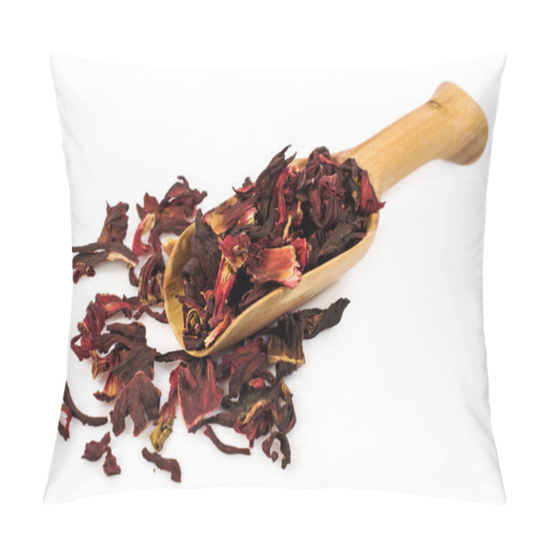 Personality  Wooden Scoop With Dry Sudanese Rose Petals Pillow Covers