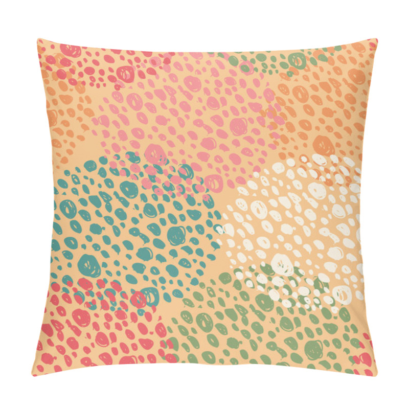 Personality  Abstract Seamless Background With Dots. Circle Pattern. Round Endless Texture Pillow Covers