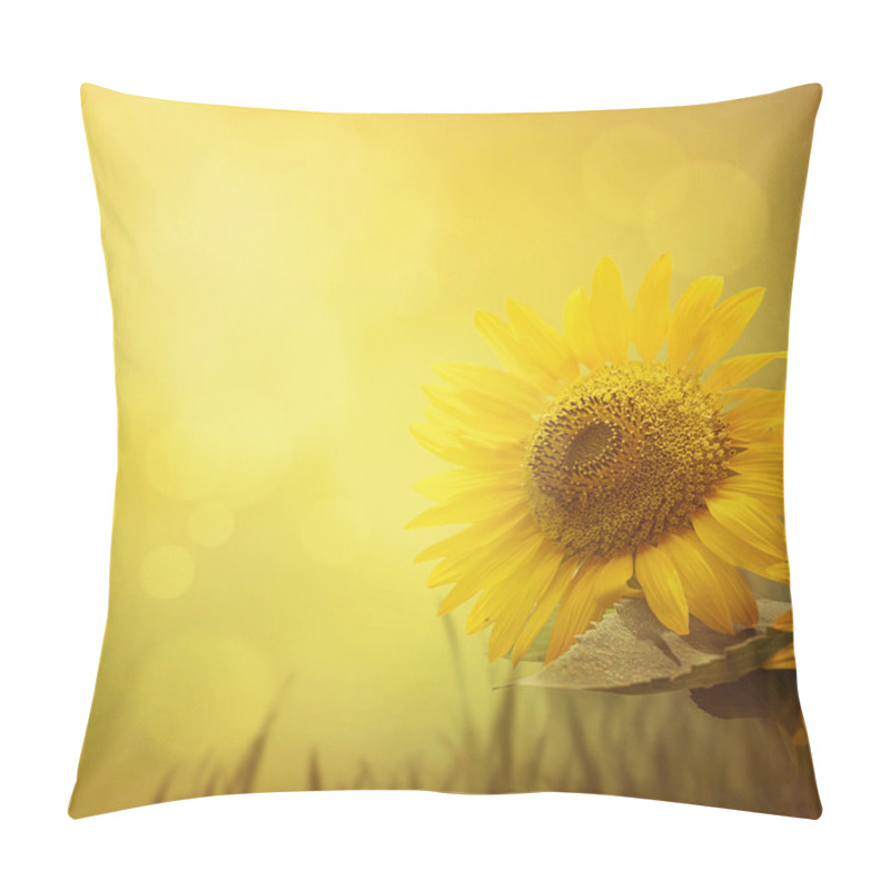 Personality  Summer Sunflower Background Pillow Covers