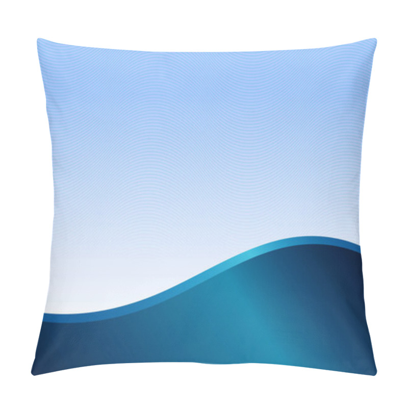 Personality  Abstract Fluidity Blue Wave Aesthetic Pillow Covers