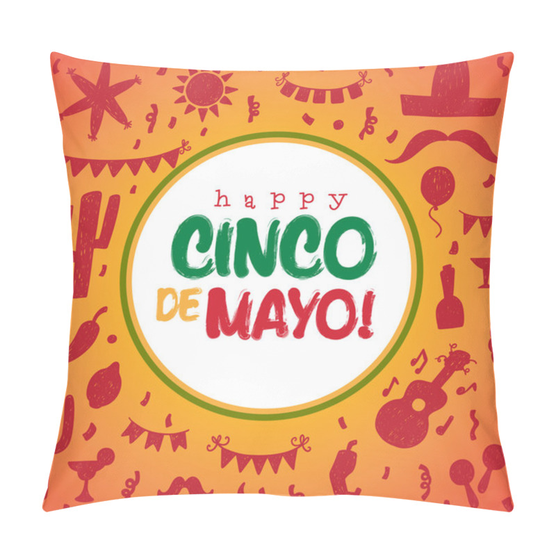 Personality  Happy Cinco De Mayo Card  Pillow Covers