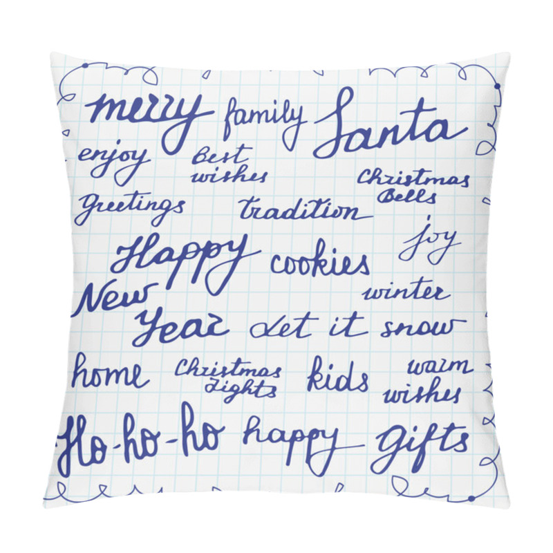 Personality  Set Of Vector Calligraphic Words And Phrases. Pillow Covers