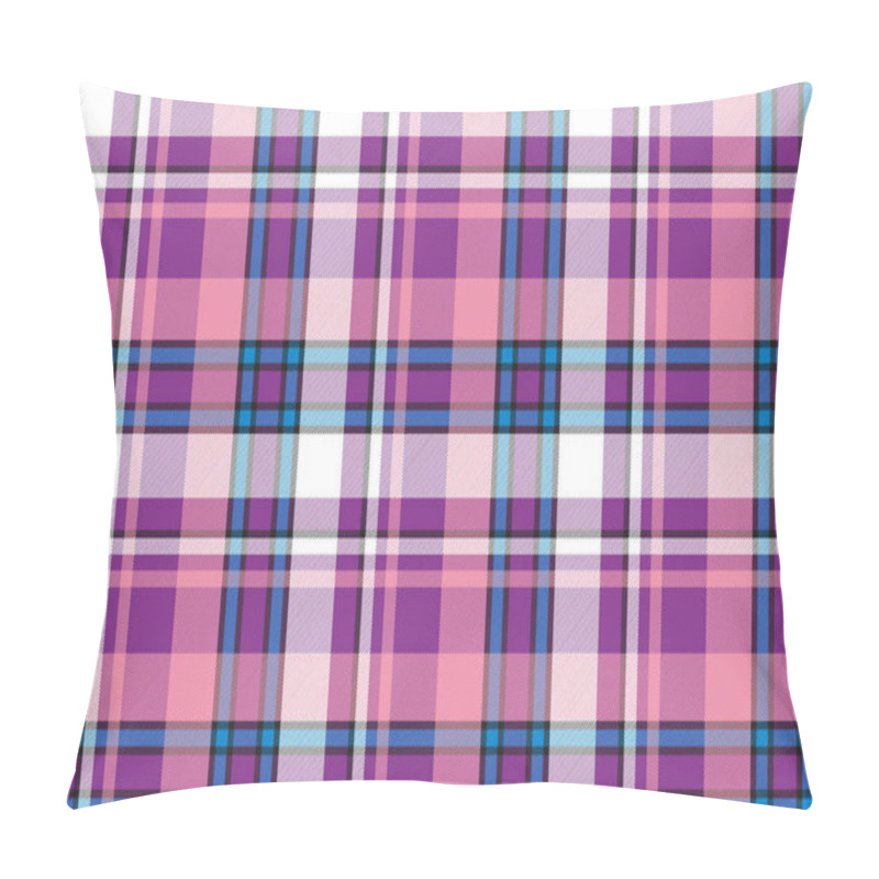 Personality  Madras Abstract Plaid Seamless Pattern Pillow Covers