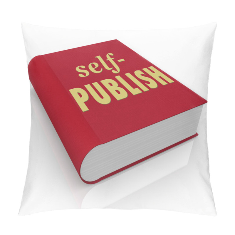 Personality  Self-Publish Words On A Red Book Or Novel Cover Pillow Covers