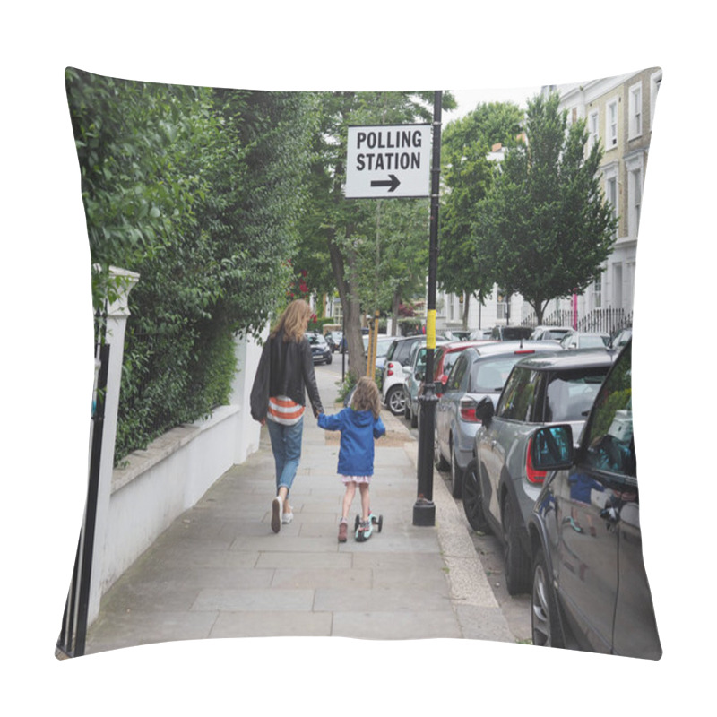 Personality  Polling Station In London Pillow Covers