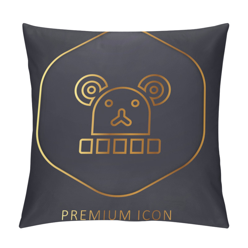 Personality  Baby Hat Golden Line Premium Logo Or Icon Pillow Covers