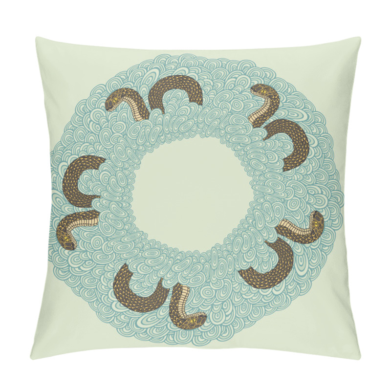 Personality  Background With A Snake Pillow Covers