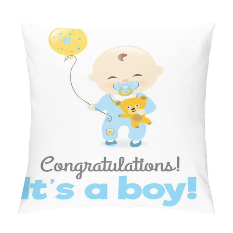 Personality  It Is A Boy! Pillow Covers