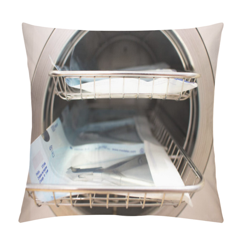 Personality  Sterilizing Medical Instruments In Autoclave. Equipment For Sterile Cleaning Of Working Medical Instruments Pillow Covers