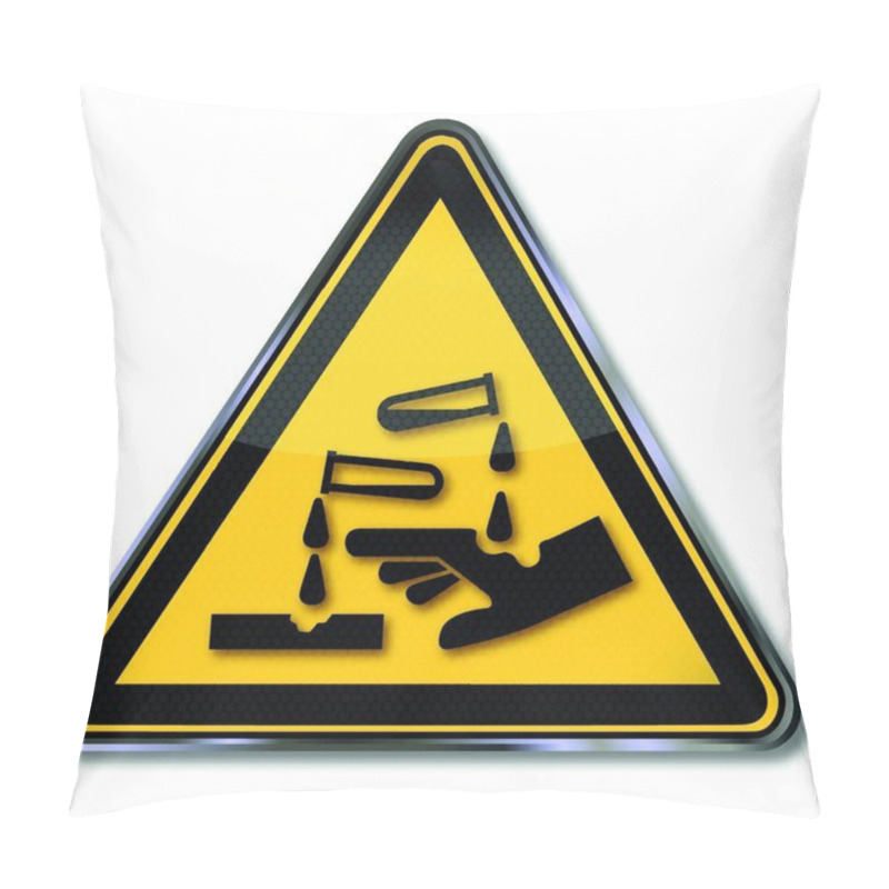 Personality  Warning Signs Corrosive Substances Pillow Covers