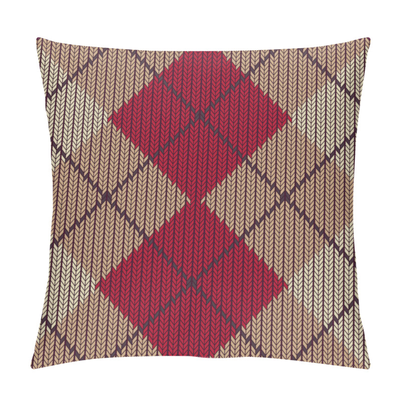 Personality  Argyle Sweater Background. Pillow Covers