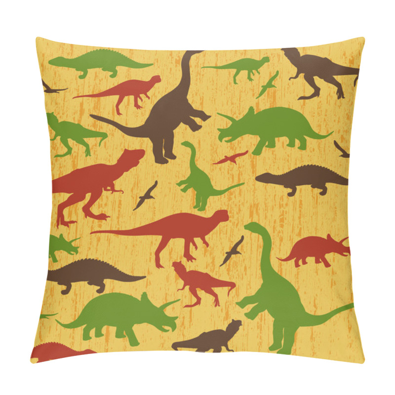 Personality  Silhouettes Of Dinosaur Pillow Covers