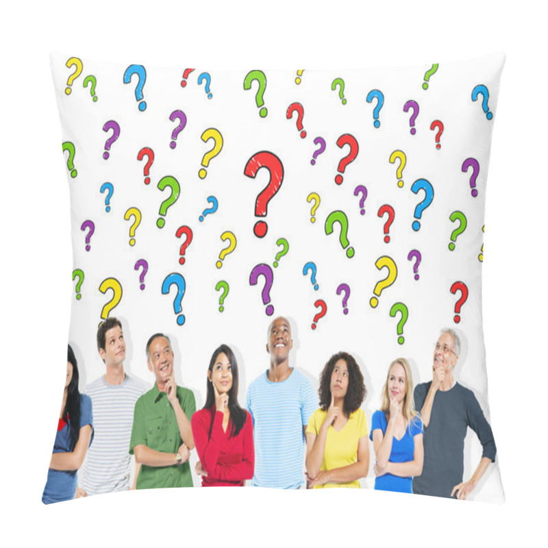 Personality  People And Asking Questions Marks Pillow Covers