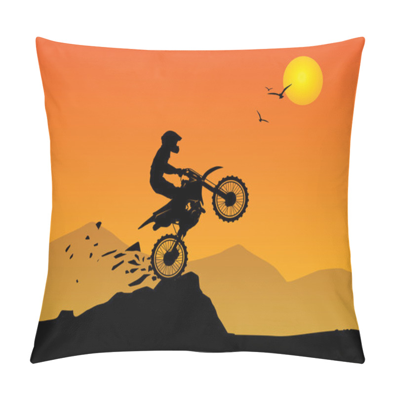 Personality  Motocross Background Pillow Covers