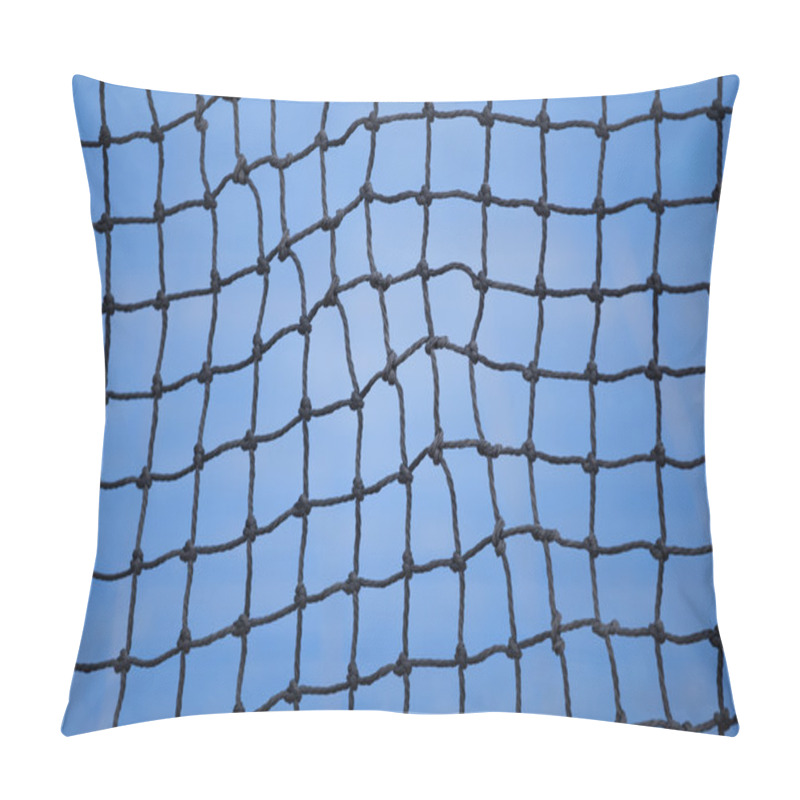 Personality  Black Net With Blue Pillow Covers