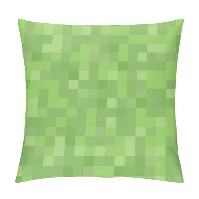 Personality  Pixel Background. The Concept Of Games Background. Squares Pattern Background. Minecraft Concept. Vector Illustration. Light Green Vector Abstract Textured Polygonal Background Pillow Covers