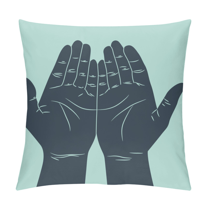 Personality  Human Hand Gesture Pillow Covers