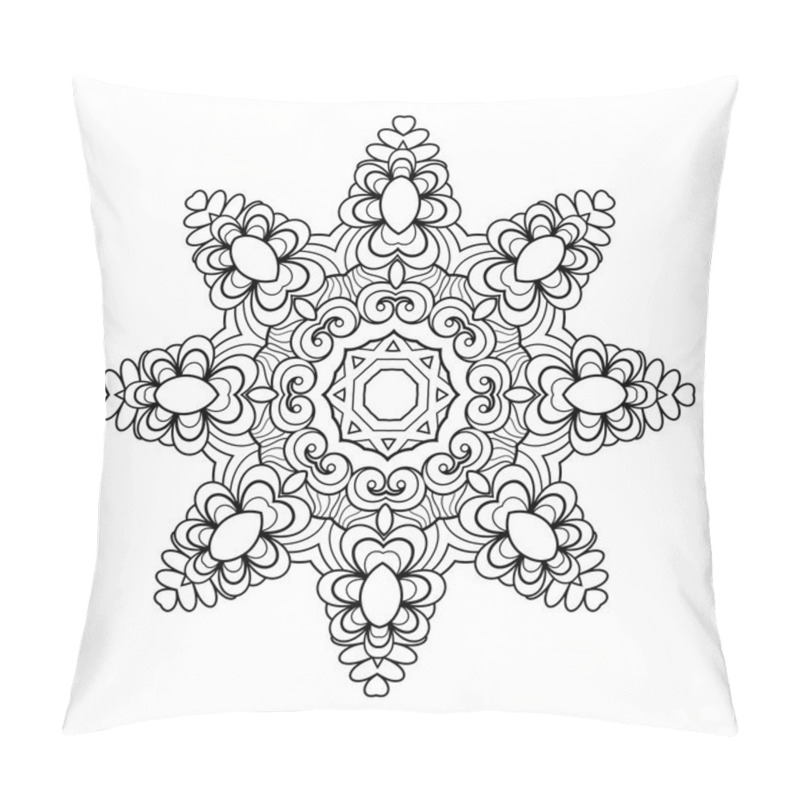 Personality  Vector Beautiful Deco Mandala Pillow Covers