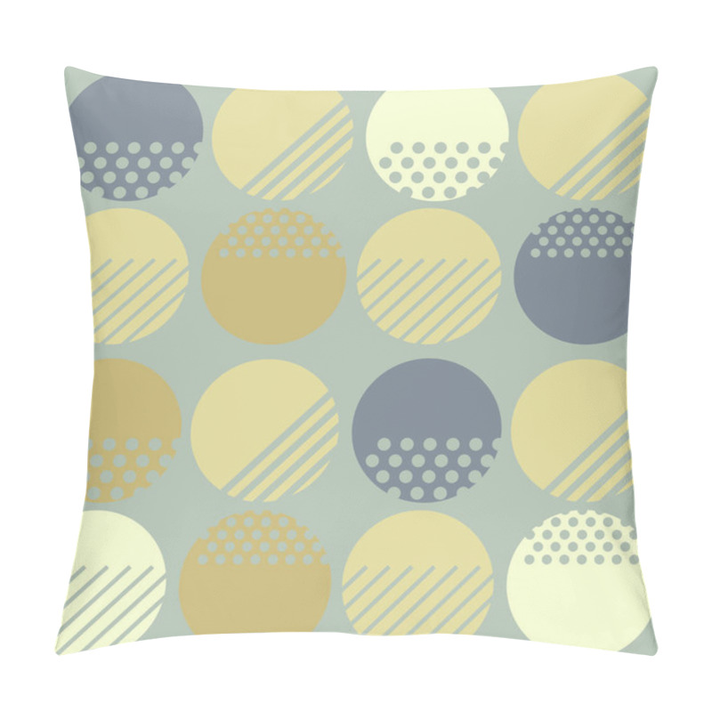 Personality  Geometric Abstract Seamless Pattern With Circles And Stripes Pillow Covers