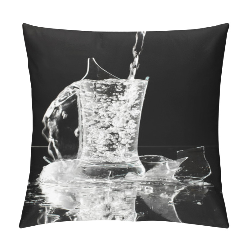 Personality  Water Stream In The Broken Glassware Pillow Covers