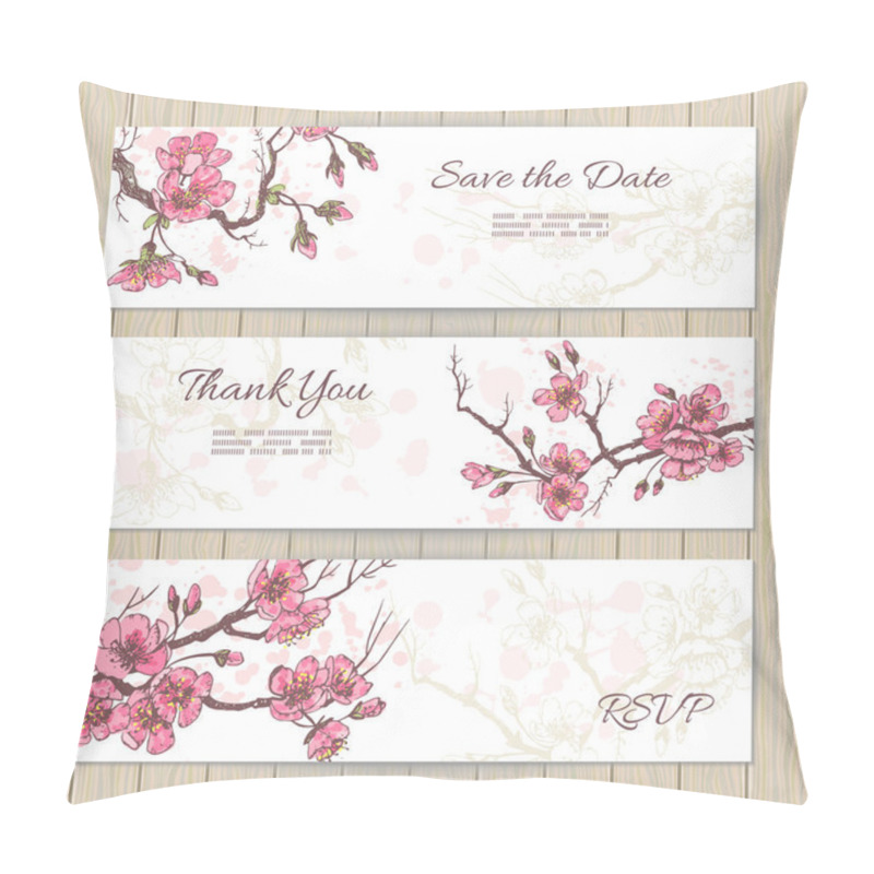 Personality  Elegante Sakura Cards Set Pillow Covers