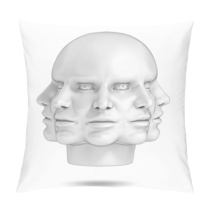 Personality  Psychology, Abstract Human Head Pillow Covers