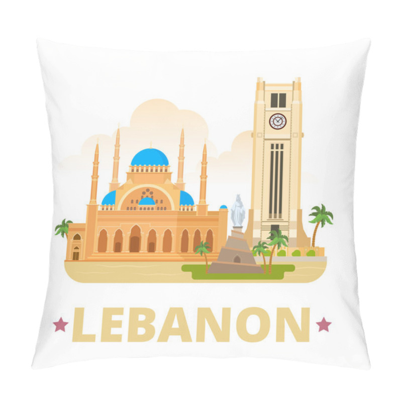 Personality  Lebanon Country Design Template.  Pillow Covers