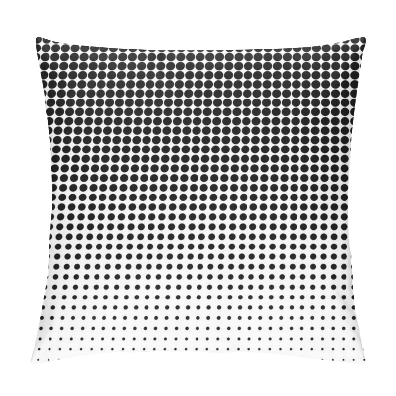 Personality  Halftone Dotted Background. Halftone Effect Vector Pattern. Circle Dots Isolated On The White Background. Pillow Covers