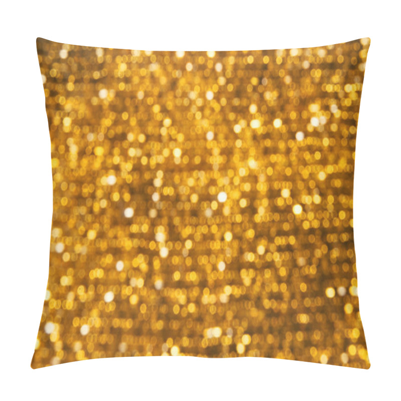 Personality  Abstract Golden Bokeh Background Pillow Covers