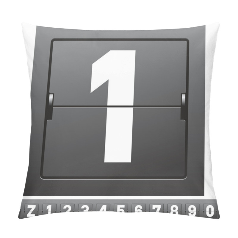 Personality  Mechanical Scoreboard Alphabet Pillow Covers