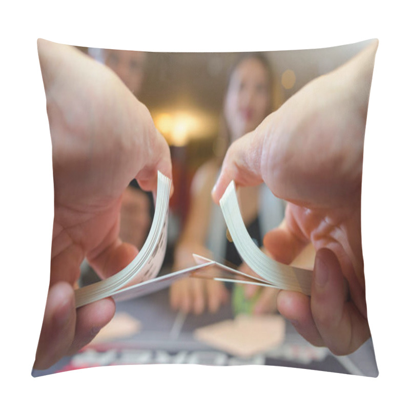 Personality  Croupier Dealing Cards And Croupier Pillow Covers