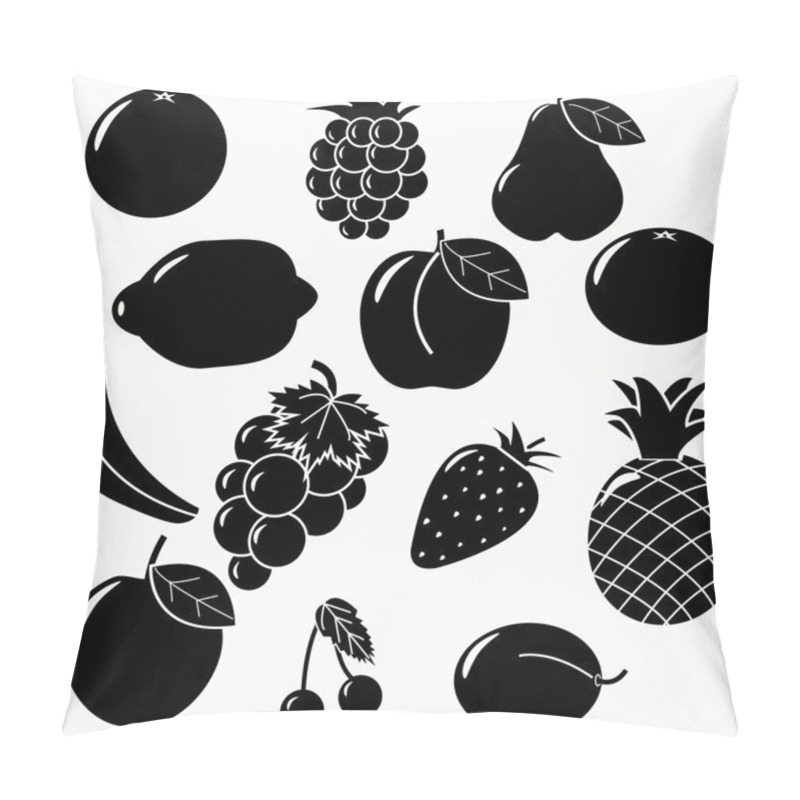 Personality  Fruits Silhouettes Pillow Covers