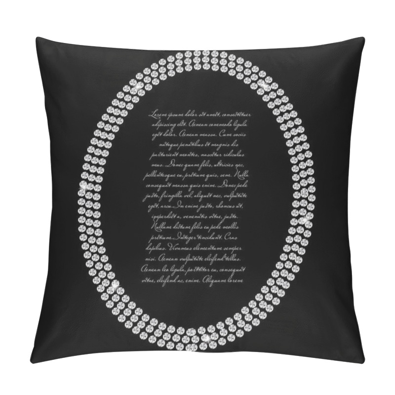 Personality  Abstract Beautiful Black Diamond Background Vector Illustration Pillow Covers