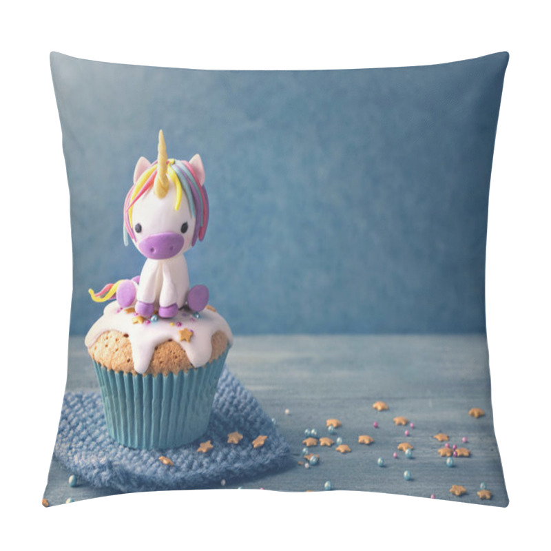 Personality  Unicorn Cupcake For Party Pillow Covers