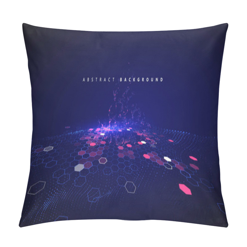 Personality  Matrix Of Countless Blocks, Big Data, Quantum Computer Concept,cloud Computing. Pillow Covers