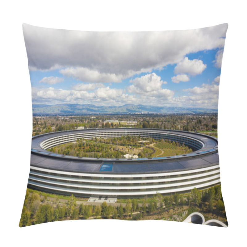 Personality  Apple Spaceship Headquarters Cupertino California USA Pillow Covers