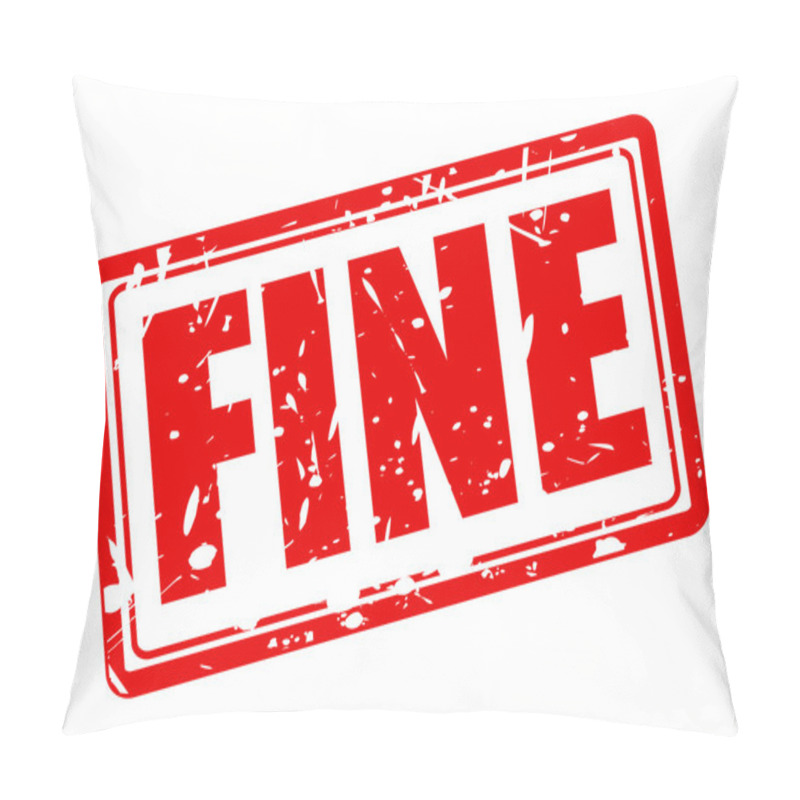 Personality  Fine Red Stamp Text Pillow Covers