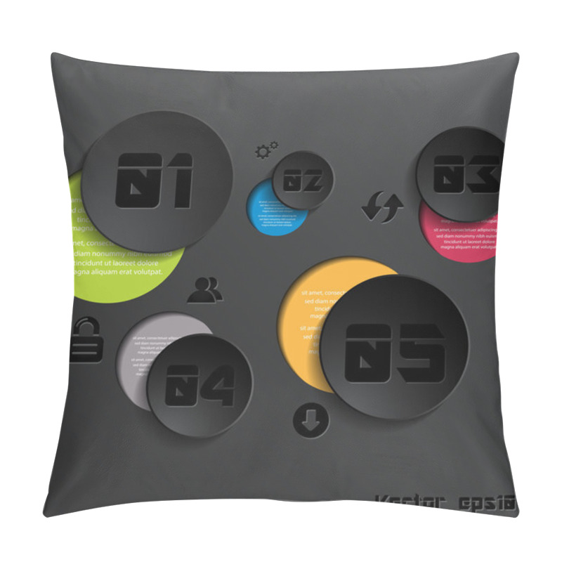 Personality  Abstract 3d Paper Shapes Pillow Covers