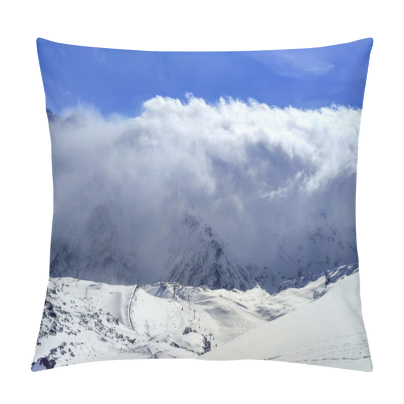 Personality  Snow-covered Mountain Slopes Pillow Covers